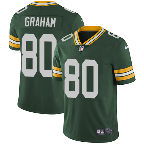 Nike Packers #80 Jimmy Graham Green Team Color Men's Stitched NFL Vapor Untouchable Limited Jersey - Click Image to Close